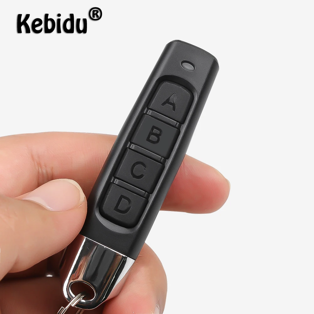 Kebidu 433MHz Cloning Remote Control Electric Copy Controller Mini Wireless Transmitter Switch 4 buttons Car Key Fob For Gate