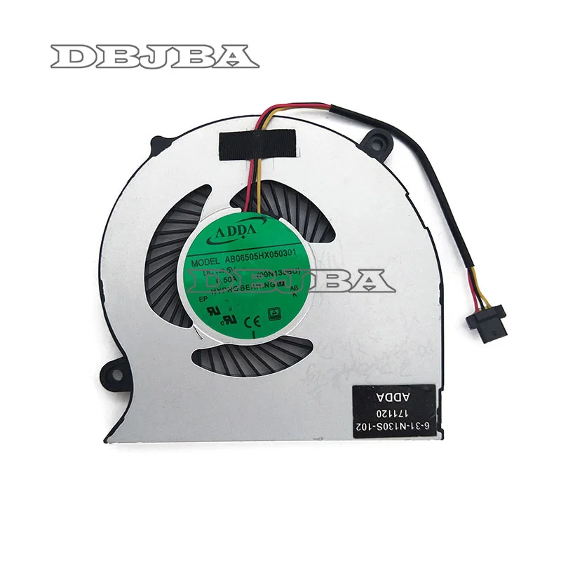 

New Laptop cpu cooling fan for ADDA AB06505HX050B01 00N130BU 6-31-N130S-102 6-31-N13WS-101 3pin Cooler Fan