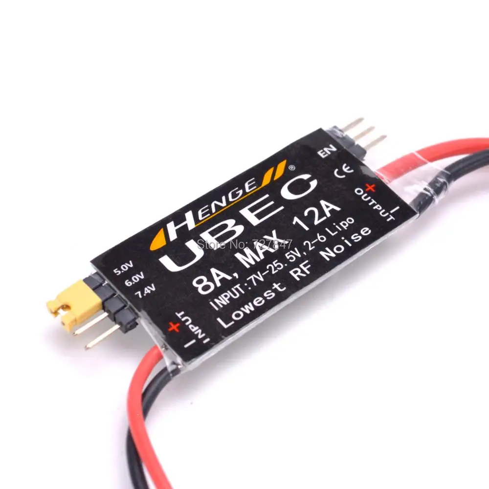 HENGE 8A UBEC Output 5V / 6V 6A / 8A Max 12A Inport 7V-25.5V 2-6S Lipo / 6-16 Cell Ni-Mh Input Switch Mode BEC for RC Quadcopter