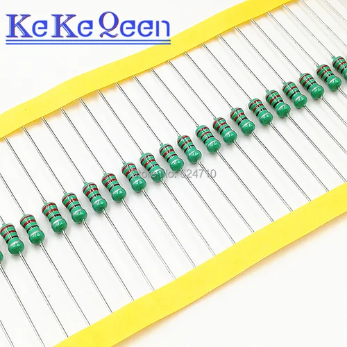 20 unids/lote 0410 Inductor de bobinas circulares de colores 1UH - 8.2UH / 10UH - 82UH / 100UH - 820UH /1MH - 4.7MH 1/2W inductor de anillo de color