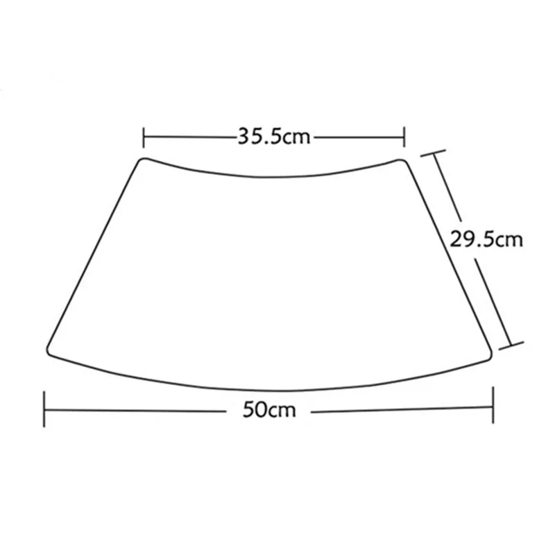 4pcs Anti Skid Fan-Shaped PU Table Placemats Waterproof Restaurant Hotel Bistro Cafe Tableware Dining Room Home Decoration P21