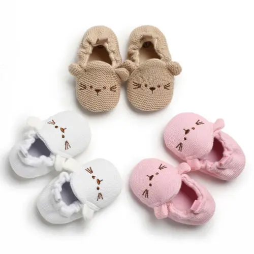 Newborn Baby Boy Girls Soft Sole Crib Shoes Warm Boots Anti-slip Sneakers Letter Pre Walker Soft Sole Shoes High