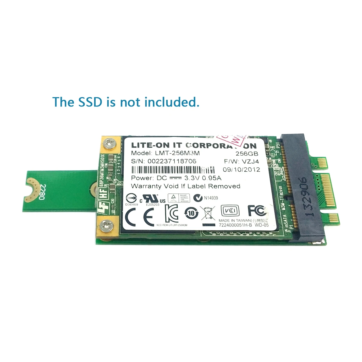 Zihan 50 مللي متر البسيطة PCI-E 52Pin mSATA SSD إلى M.2 NGFF B-مفتاح محول إضافة على بطاقات PCBA