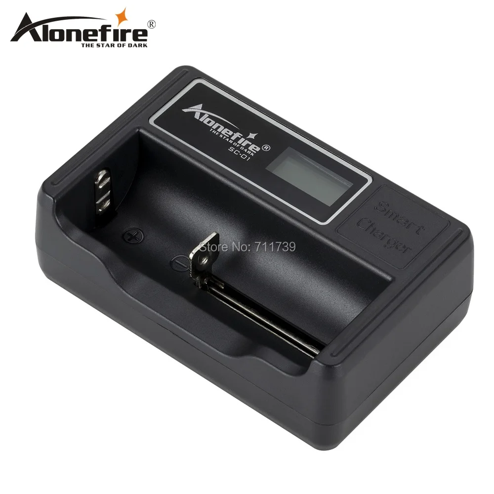

AloneFire SC-01 battery charger LCD Screen Intelligent li-ion 18650 14500 16340 26650 AAA AA USB Smart Battery Charger