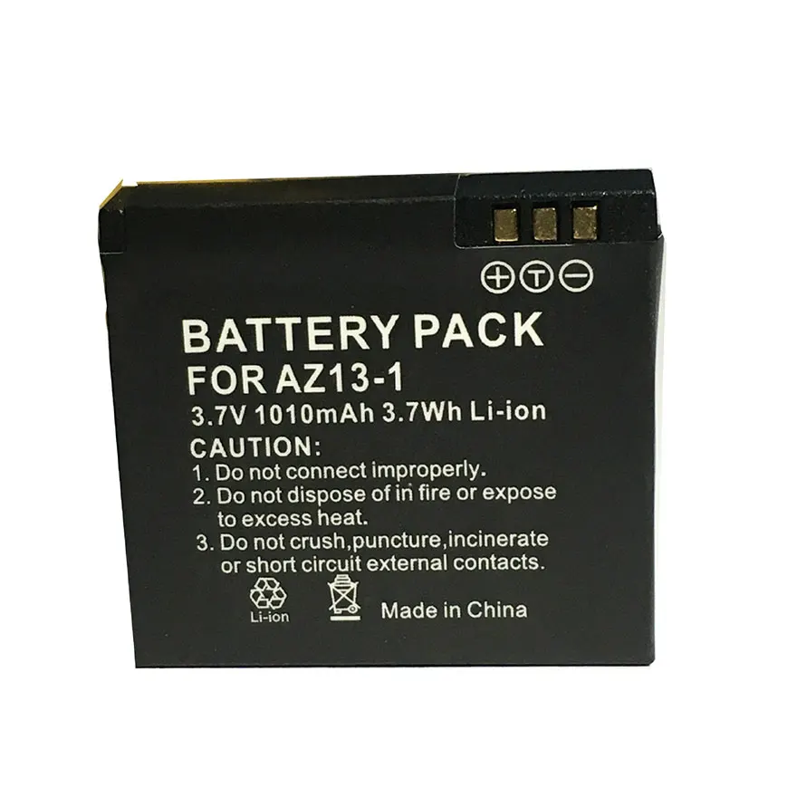 AZ13-1 bateria 3.7V 1010mah akumulator zamiennik dla Xiaomi Yi Sport Action Camera AZ13 AZ16-2 DV Cam akcesoria