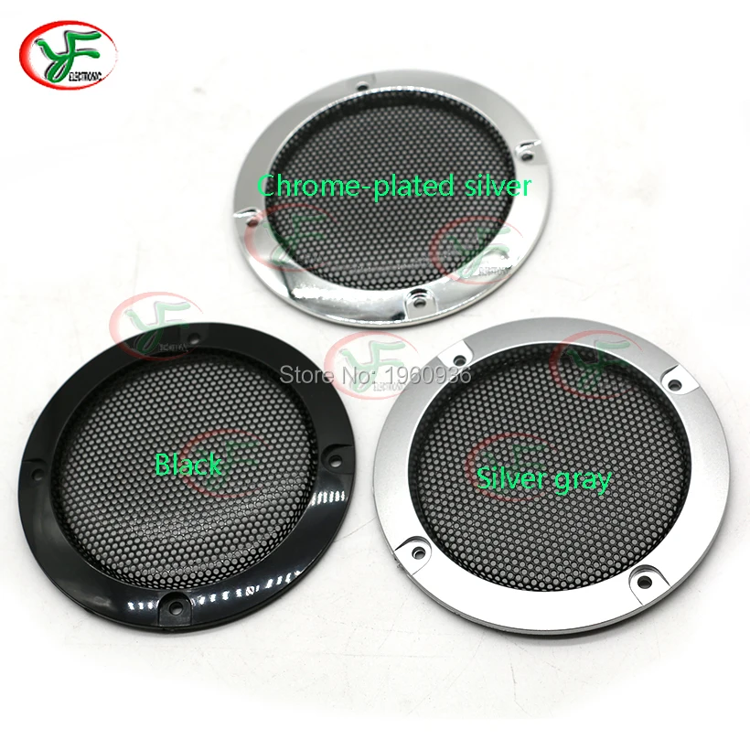 30pcs 3 inch Black /Chrome-plated silver Replacement Round Speaker Protective Mesh Net Cover Grille Circle Speaker Accessories