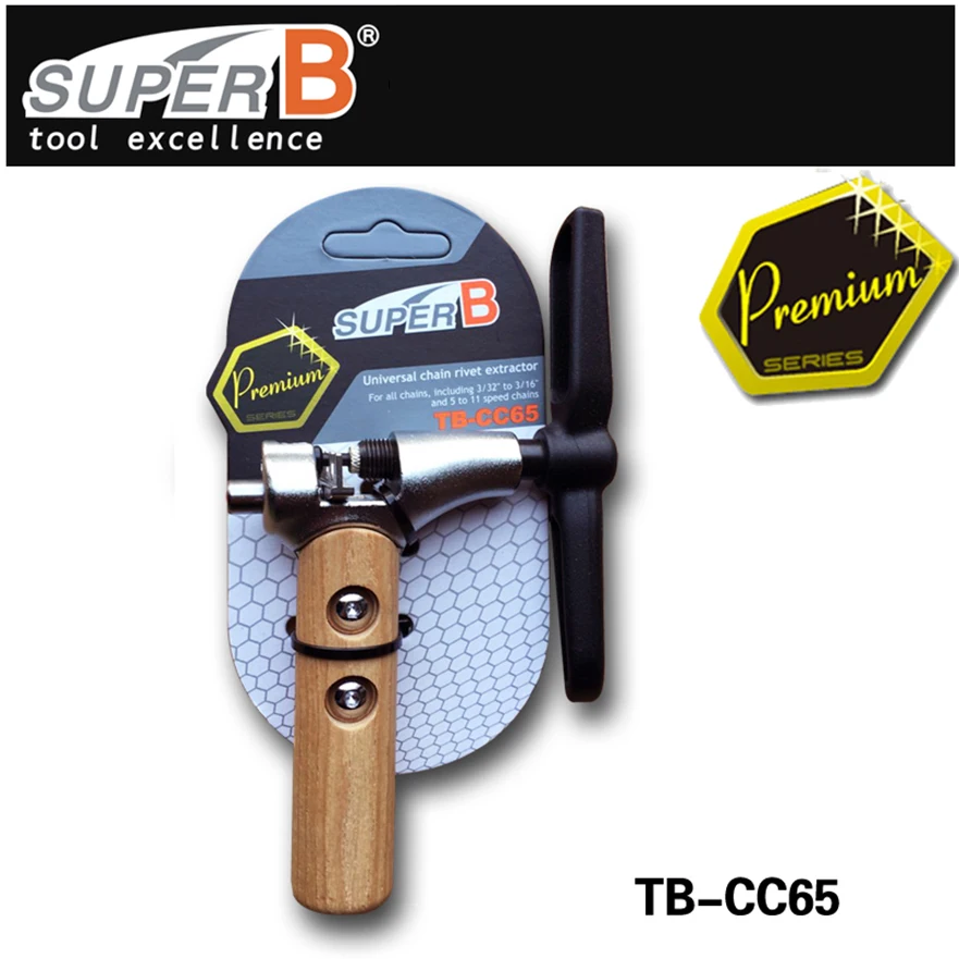 Super B TB-CC65 universal bike chain rivet extractor with an adjustable cradle for any chains 1~11 speed bike tool chain tools