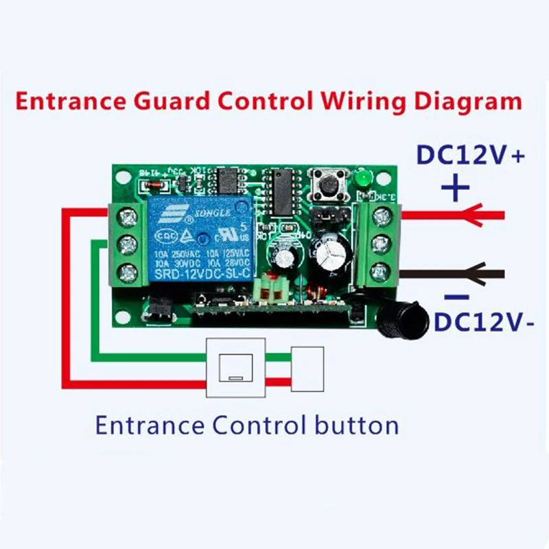 3000M Long Range DC 12V 24V 1 CH RF Wireless Remote Control Switch System 315/433 MHz Transmitter + Receiver