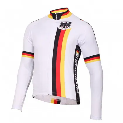 WINTER FLEECE THERMAL 2017 Germany Deutschlands Men's Cycling Jersey Long Sleeve Bicycle Clothing With Bib PANTS Ropa Ciclismo