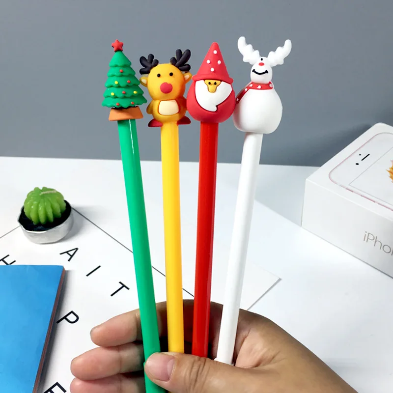 Christmas Old Man Cute gel pen Snowman Gel Pen Christmas Students Creative Gift Pen