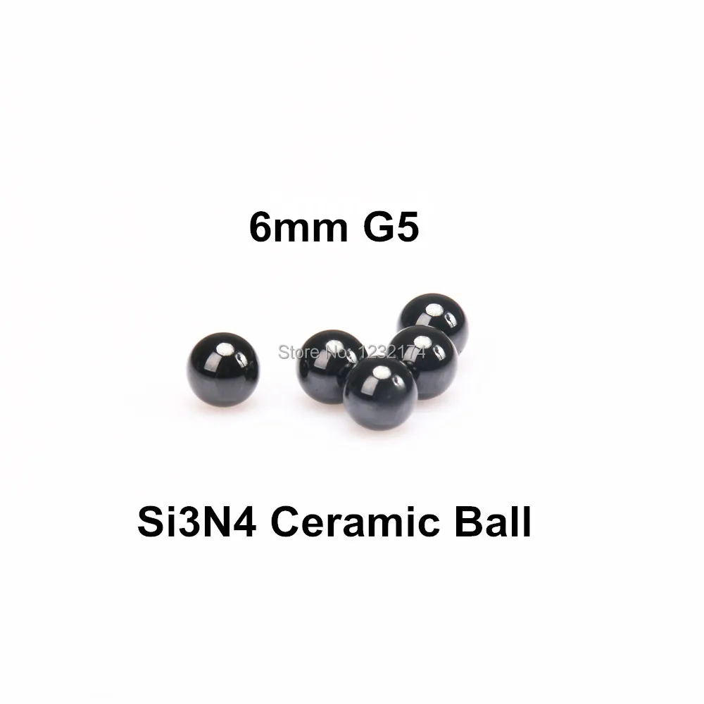 

6mm Silicon Nitride Ceramic Ball Si3N4 G5 100PCS/Lot used inBearing,Pump, Valve ball, linear slider, etc. 6mm ceramic ball