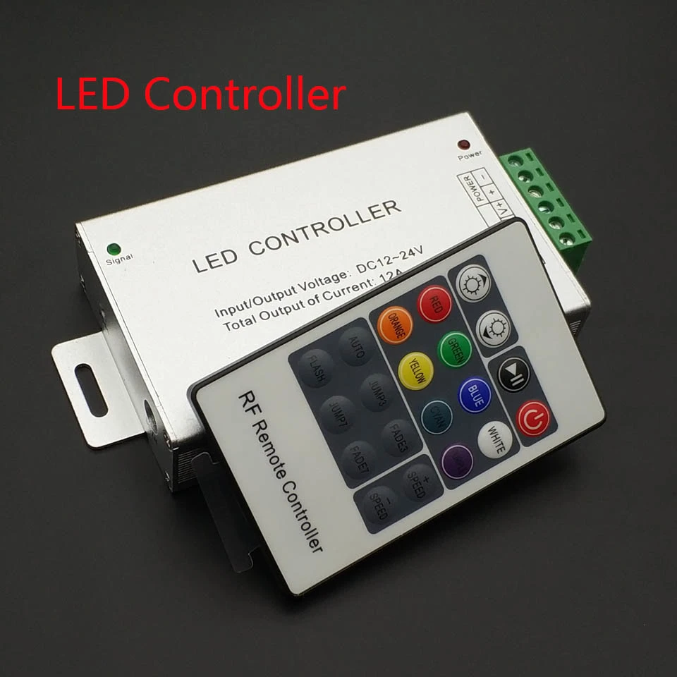 LED Wireless IR Controller 20 Keys DC12V-24V 12A LED Lights RGB 5050 2835 LED Strip Bars Can Be Use Remote/can Wear A Wall