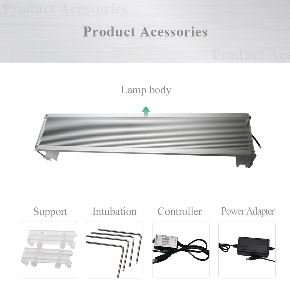 30-70CM Aluminum Aquarium Led Lighting Marine RGB SMD 5050 LED Aquarium Light Fish Tank Lamp For Aquarium LED Lamp Bracket Marin