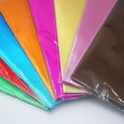 (200pcs/lot)Chocolate Package Tin Foil Paper Thickening 8 Colours Candy Sugar Tea Wrappers Square Decoration Baking Paper16*16cm