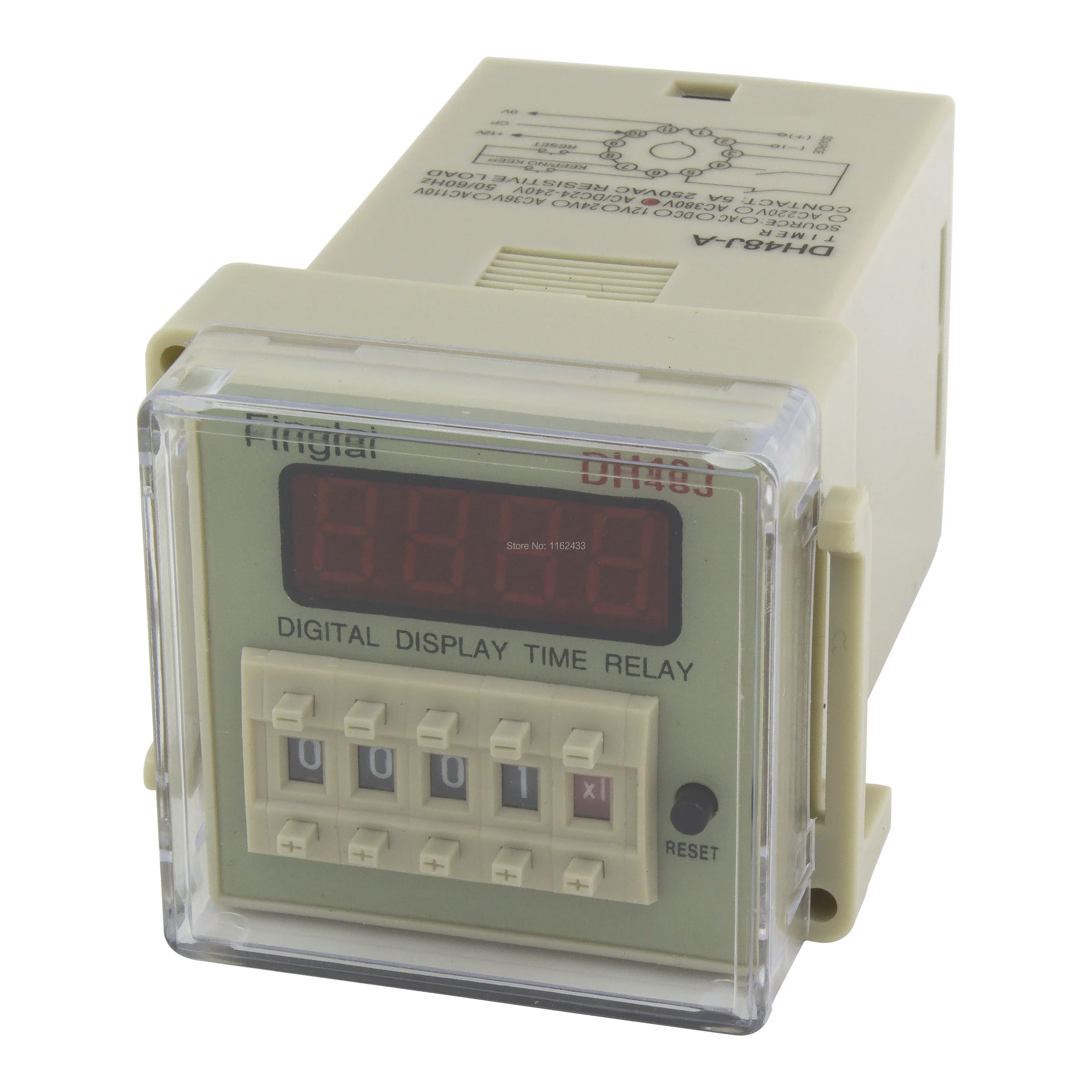 DH48J-11A 11 pin contact/sensor signal input digital counter relay DH48J DH48J-A AC 220V 110V 36V 380V AC/DC 24-240V 12V 24V