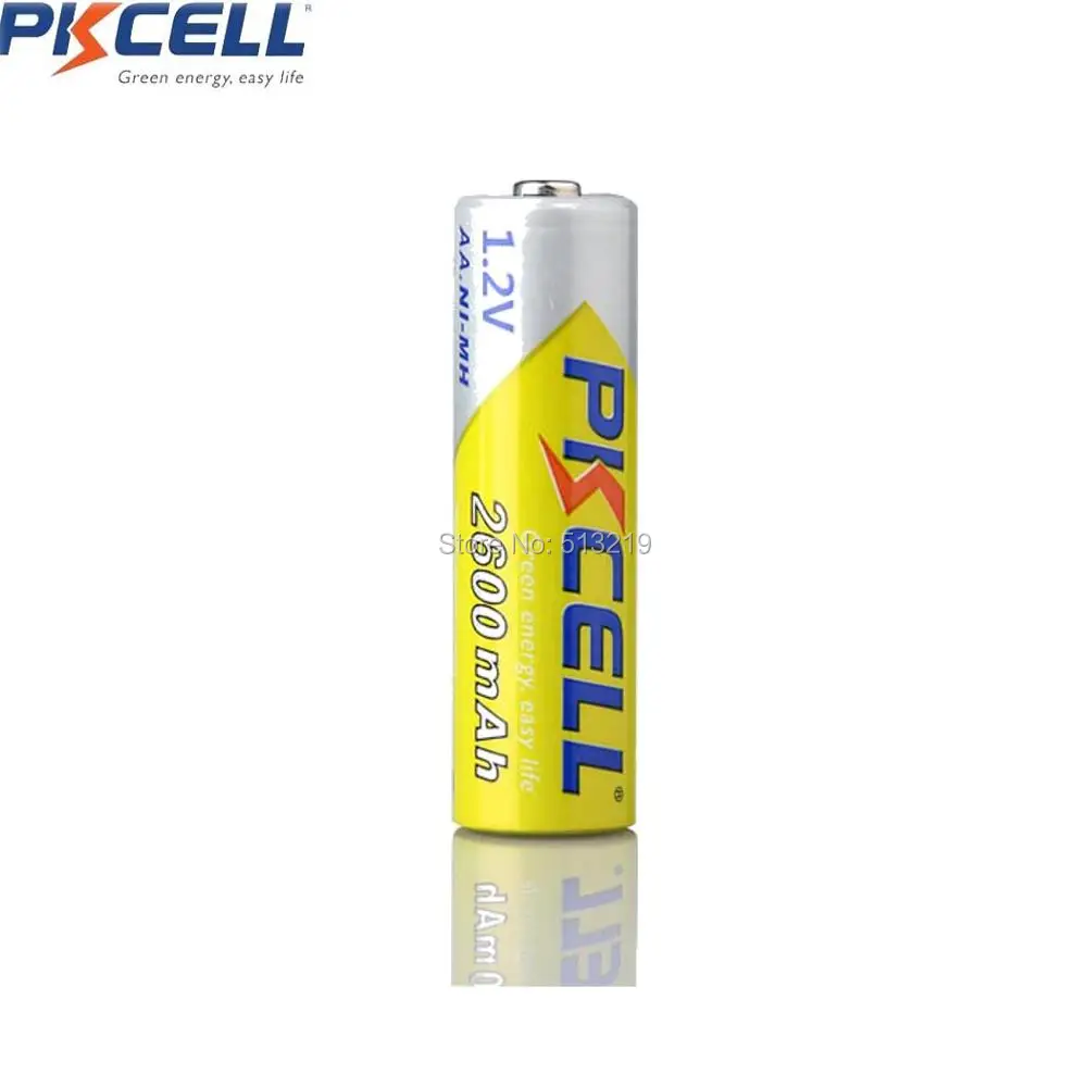 4 szt. Baterie PKCELL AA 1.2V 2300mah-2600MAH baterie AA NI-MH akumulator aa batteria i 1 szt. Pojemnik na baterie