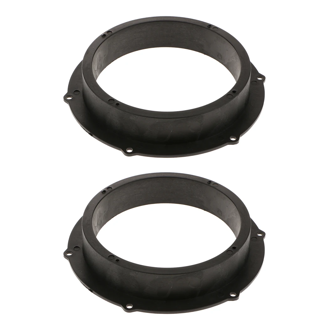 Espaciador de montaje para altavoz de coche, anillos adaptadores de 6,5 pulgadas, color negro, para VW Magotan, Skoda, Audio estéreo, 2 unidades