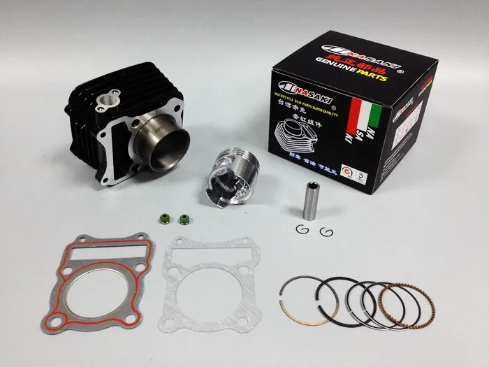 Free Shipping NASAKI Brand Cylinder Kit& Piston Kit For SUZUKI GS125 Black DR125 GZ125 GN GZ GS 125 Cylindre