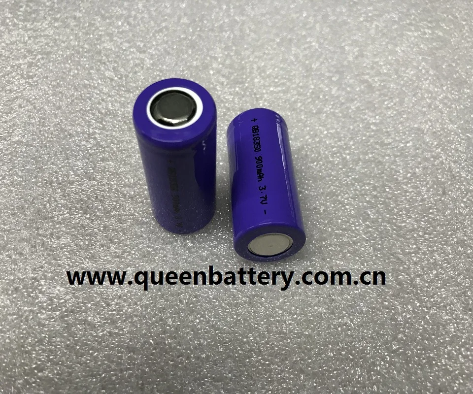 

(340pcs/lot free shipping) battery flashlight torch 3.7V 10c QB18350 QB 18350 900mAh 9A battery cell high drain high power