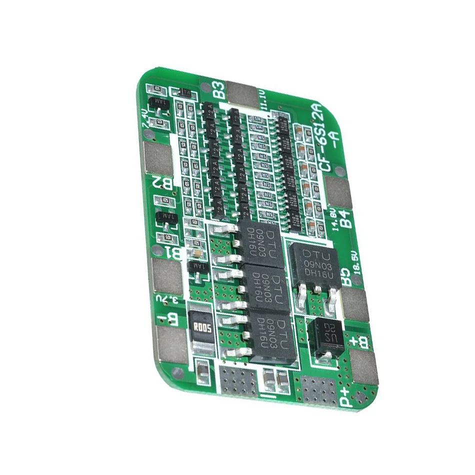 6S 15A 24V PCB BMS Protection Board For 6 Pack 18650 Li-ion Lithium Battery Cell Module