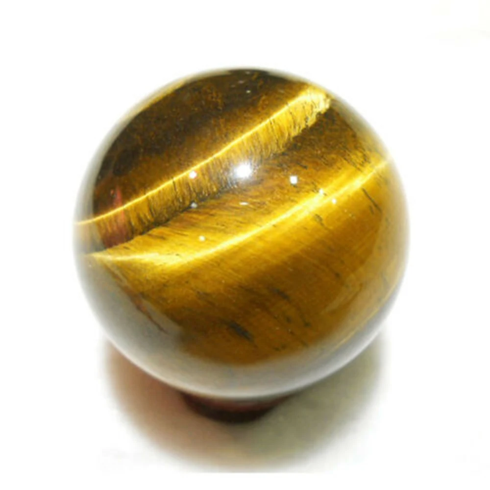 20 mm Diameter Round Natural Beads Yellow Tiger Eye Stone Ball Jewelry Making Energy Decorative Stone DIY Handmade Accessories