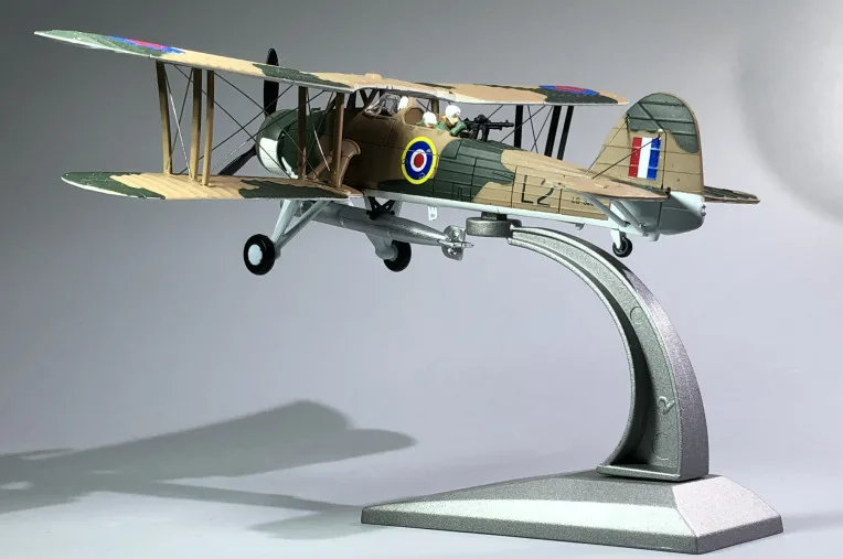 

World War II British Swordfish Torpedo Biplane Fighter 1/72 Desktop Display Collection Model Toys For Children