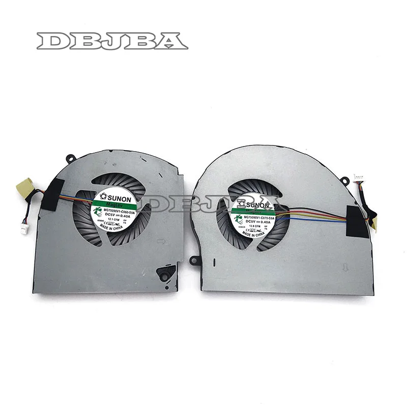 Fan For Dell Alienware 17 R4 R5 ALW17C CPU + GPU FAN MG75090V1-C060-S9A MG75090V1-C070-S9A cooling fan