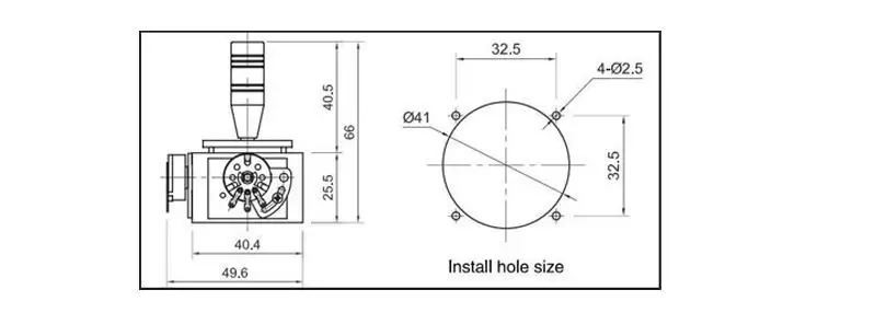 2-axis JH-D202X-R2 Joystick Potentiometer 5K ohm Sealed PTZ Thermistor 2D Monitor Keyboard Ball Joyrode Controller Switch