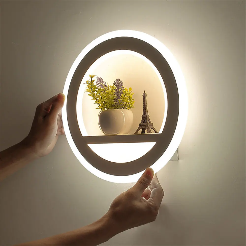 Creative Decoration Tower Plant 30w Led Wall Lamp Bedroom Bedside Simple Modern Nordic Hotel Aisle Wall Lamp