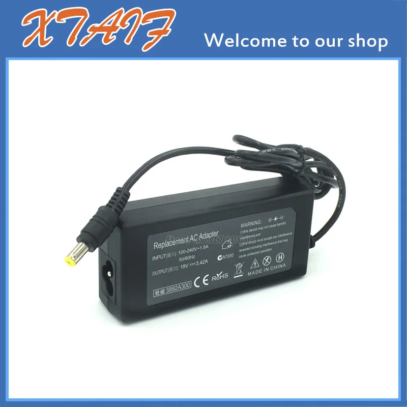 Novo 65w 19v 3.42a ac/dc adaptador de fonte de alimentação carregador para acer aspire e15 e14 E1-531-2644 ue/eua/au/reino unido plug