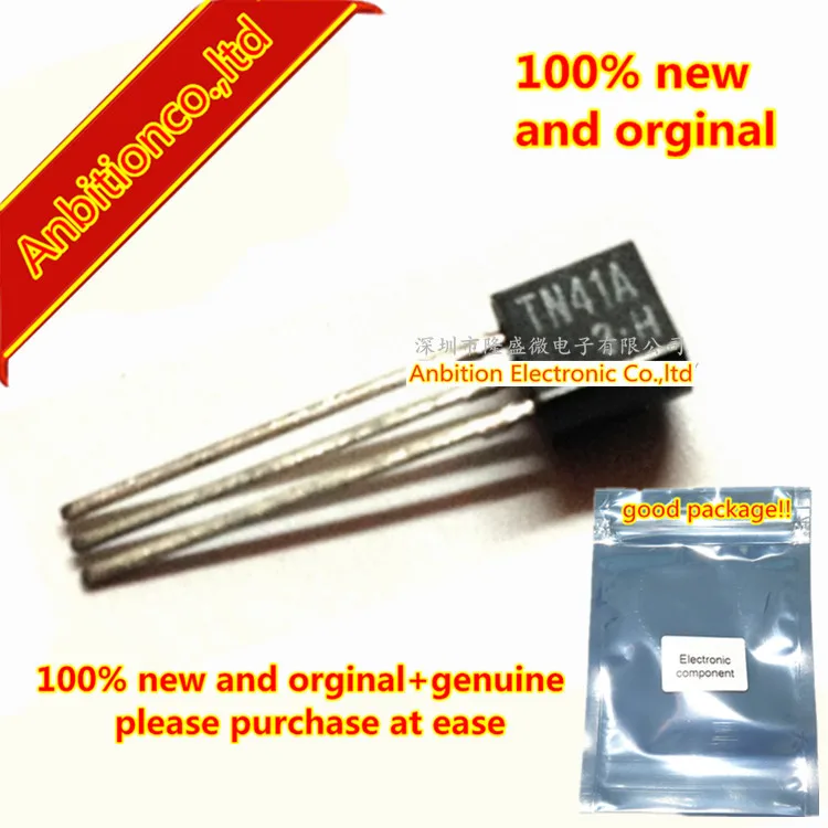 10pcs 100% new original TN41A TO-92 MOS    THRISTOR TRIGGER RELAXATION OSCILLATOR PULSER AND TIMER APPLICATIONS in stock