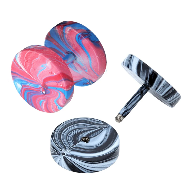 2pcs 316L Steel Paint Ear Studs 16g Ear Cartilage Tragus Tunnels Earrings Helix Piercing Internally Thread Body Jewelry