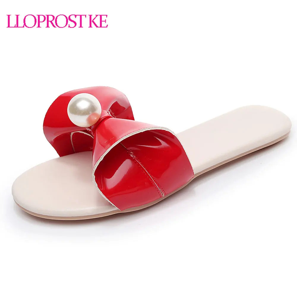 Lloprost ke SIZE 32-42 New 2019 fashion sandals women slippers flat slides ladies summer beach shoes woman flip flops H232