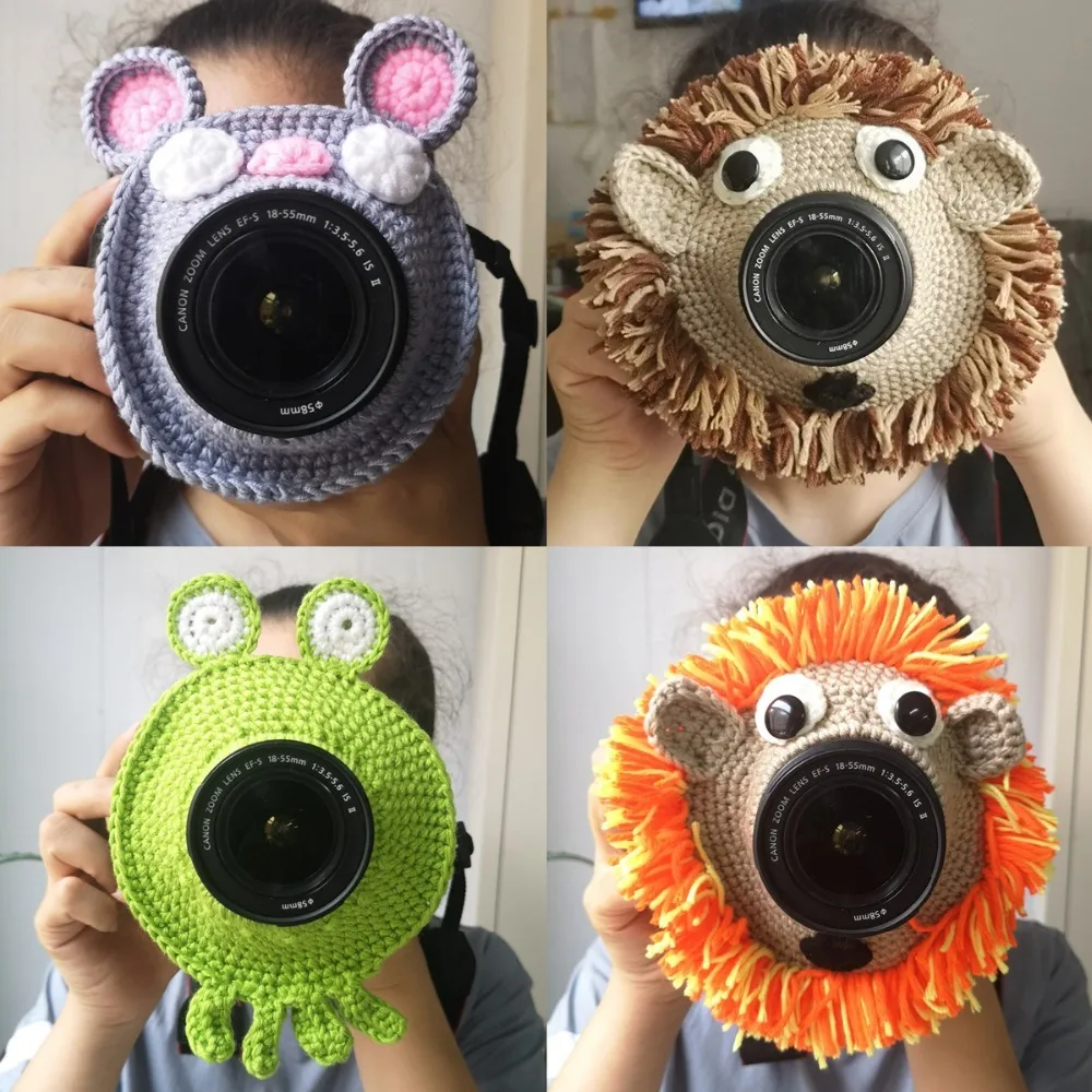 ❤️Newborn Photography Accessories Cute Hand knitted Camera Lens Decorative Ring Studio Baby Photo Props Accessory Fotografia