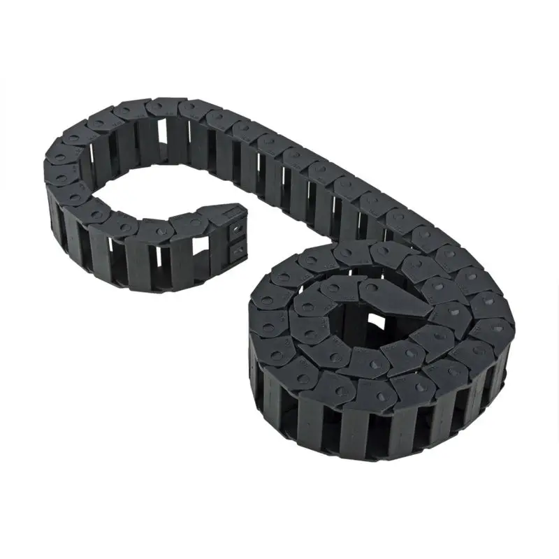 R28 10*20mm 15*30mm L1000mm Cable Drag Chain Wire Carrier with end connectors for CNC Router Machine 2PCS