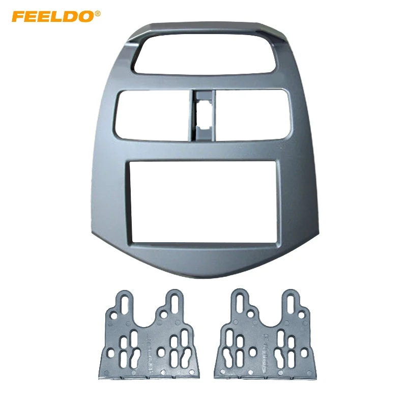 

FEELDO Car 2Din Refitting Stereo Radio Fascia Frame For Chevrolet Spark Daewoo Matiz Holden Barina Dash Panel Frame Mount