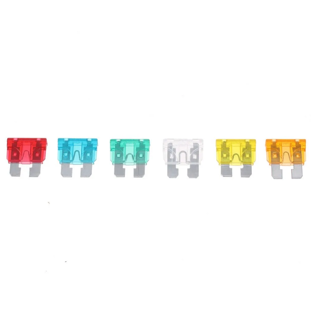 60Pcs Profile Medium Size Blade Type Car Fuse Assortment 2.5/3/5/7.5/10/15/20/25/30/35A Fuse Set Auto Car Truck