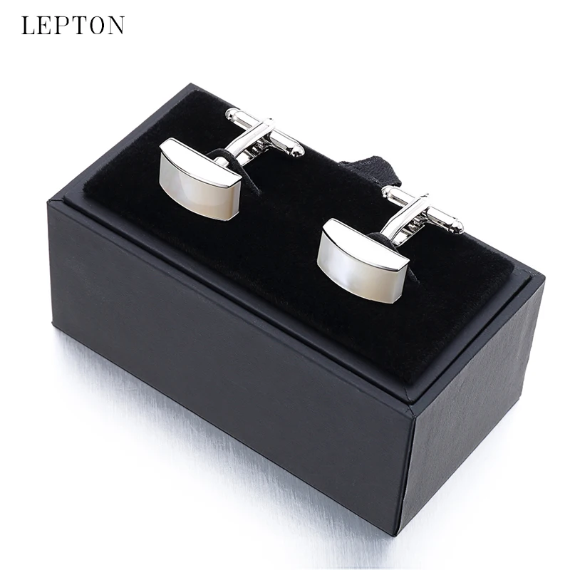 

Low-key Luxury Shell Cufflinks for Men High-Quality Gift French Shirt Cuffs Gemelos Wedding Party Cufflinks Lepton