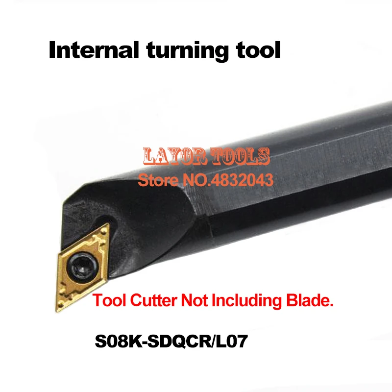 S08K-SDQCR07 8mm Lathe Cutting Tools,CNC Turning Tool,Lathe Machine Tools Internal Turning Tool , Boring Bar