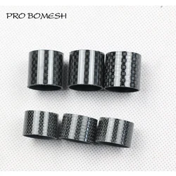 Pro Bomesh 10pcs/pack 15.7mm 22.5mm 1K and 3K Carbon Twill Tube For Reel Seat DIY Fishing Rod Component Repair