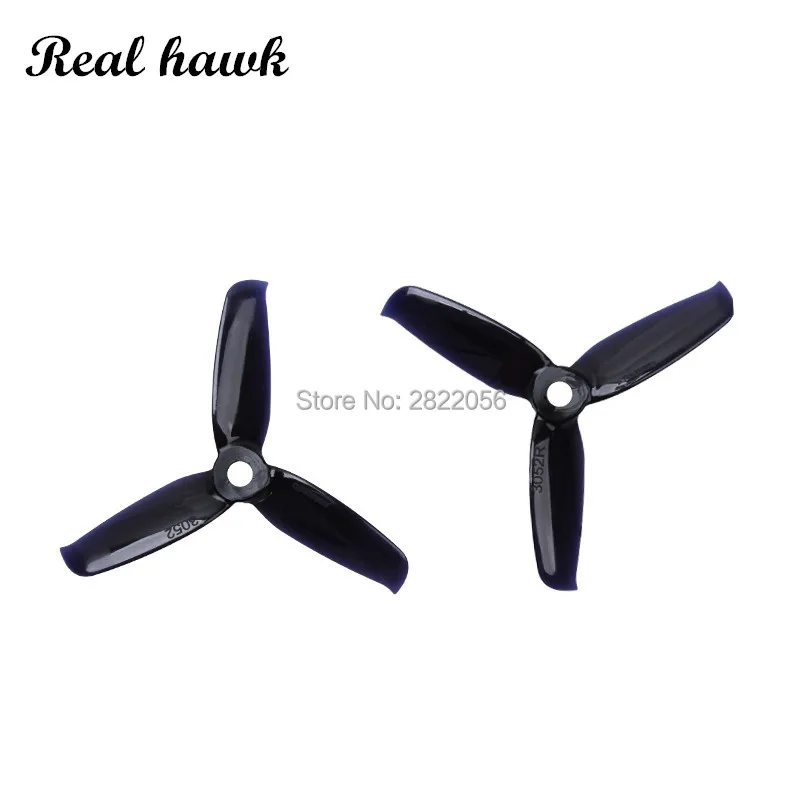 2pair 6 colors Gemfan 3052 3.0x5.2 FPV PC 3 propeller Prop Blade CW CCW shaft through the machine more special motor 1306-1806