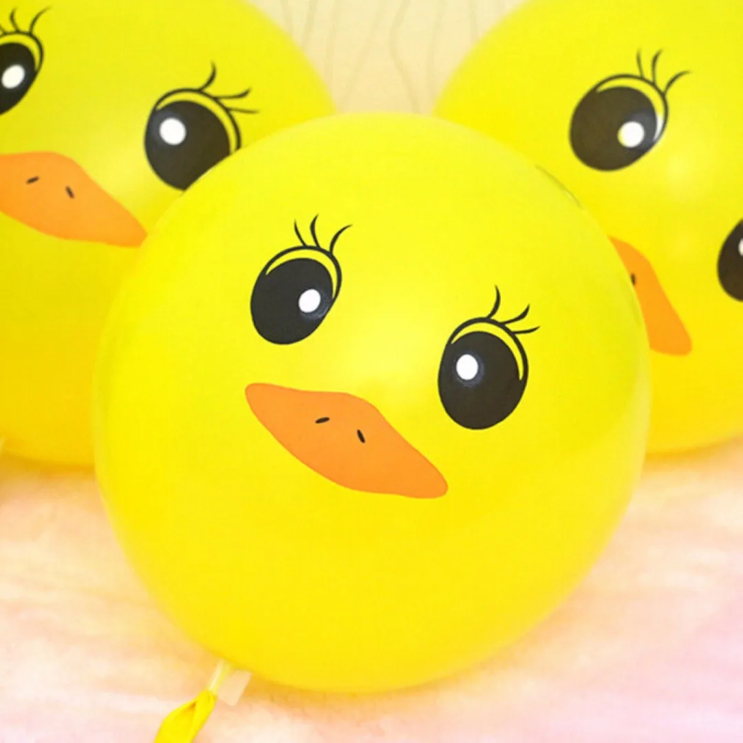 10pcs Children Yellow Duck Party Balloons Birthday&Party  Balloons Supplies