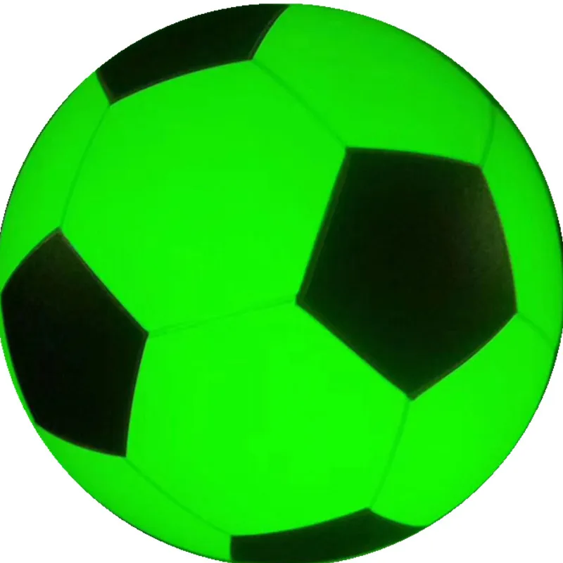 Grande inflável futebol jogando balão luz tocando mudança de cor led brilhante futebol zygote bola pvc céu balões