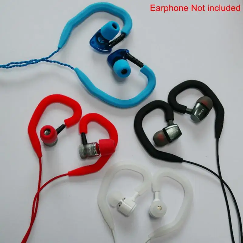 Eco-friendly impermeável Ear Hook, Soft Sports Loop Hanger, Gancho Titular, Silicone Fone de ouvido Acessórios, 1 Par, #7