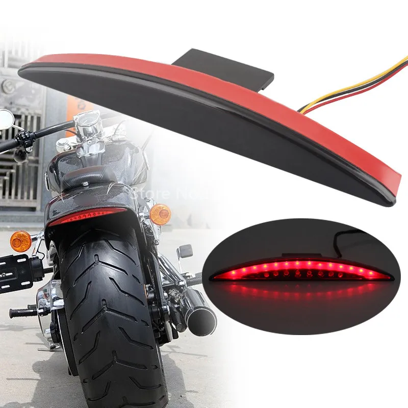 Motorcycle Rear Fender Edge LED Brake Tail Light Fits For Harley Breakout FXSB 2013-2017