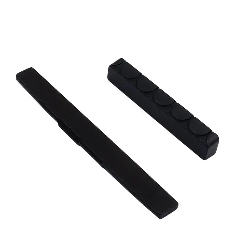 1 Set Guitar Replacement Spare Parts Of Classical Guitar Bridge Nut Saddle Made Of Ebony For 6 String Acoustic Guitar Musical