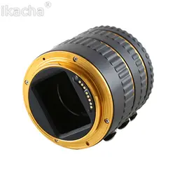 Lens Adapter Mount Auto Focus AF Macro Extension Tube Ring for Canon EF-S Lens T5i T4i T3i T2i 100D 60D 70D 550D 600D 6D 7D Gold