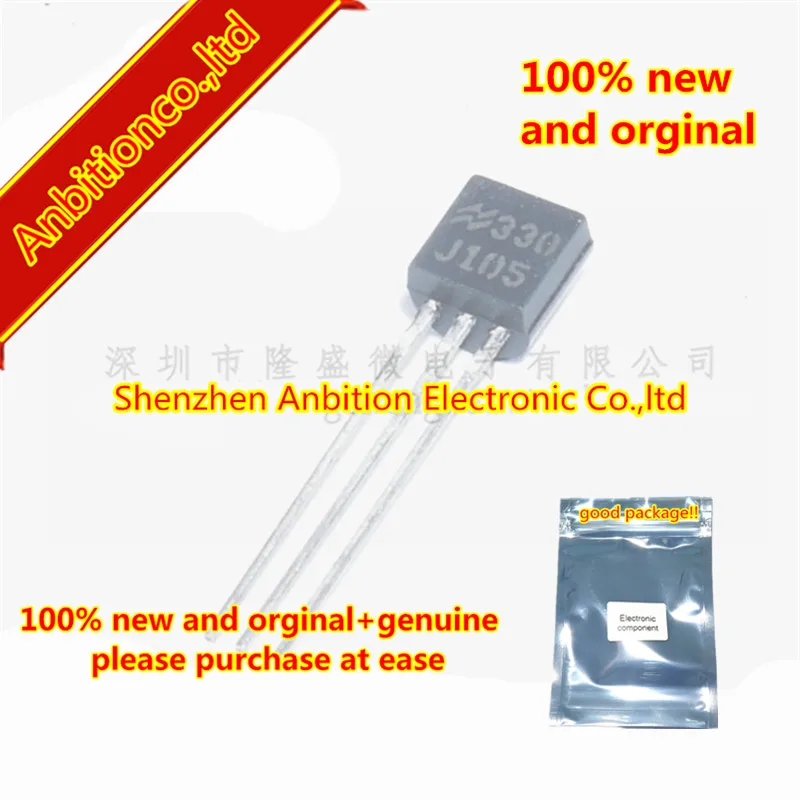 10pcs 100% new and orginal TO-92 J105 2SJ105 P CHANNEL JUNCTION TYPE  in stock