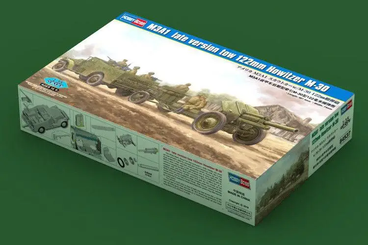 

Hobbyboss 1/35 84537 M3A1, последняя версия, буксир 122 мм, гаубиватель