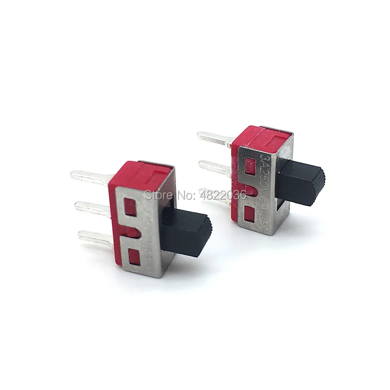 2pcs Q15 Slide Switch TS-13 3pin 2 Position Toggle Switch ON ON 3A 250V/6A 125VAC